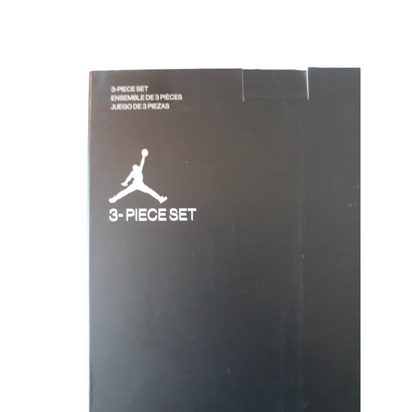 Nike Air Jordan Baby Boys 0-6 Months Red White Bib Bodysuit Booties 3 Piece Set - Picture 7 of 8